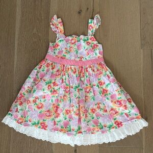 Tommy Bahama Floral Pink Girls Spring Dress Easter